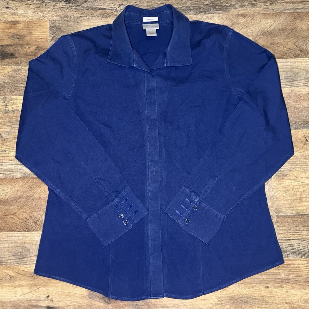 Chico's Women's Button Up‎ Shirt Long Sleeve Size 2